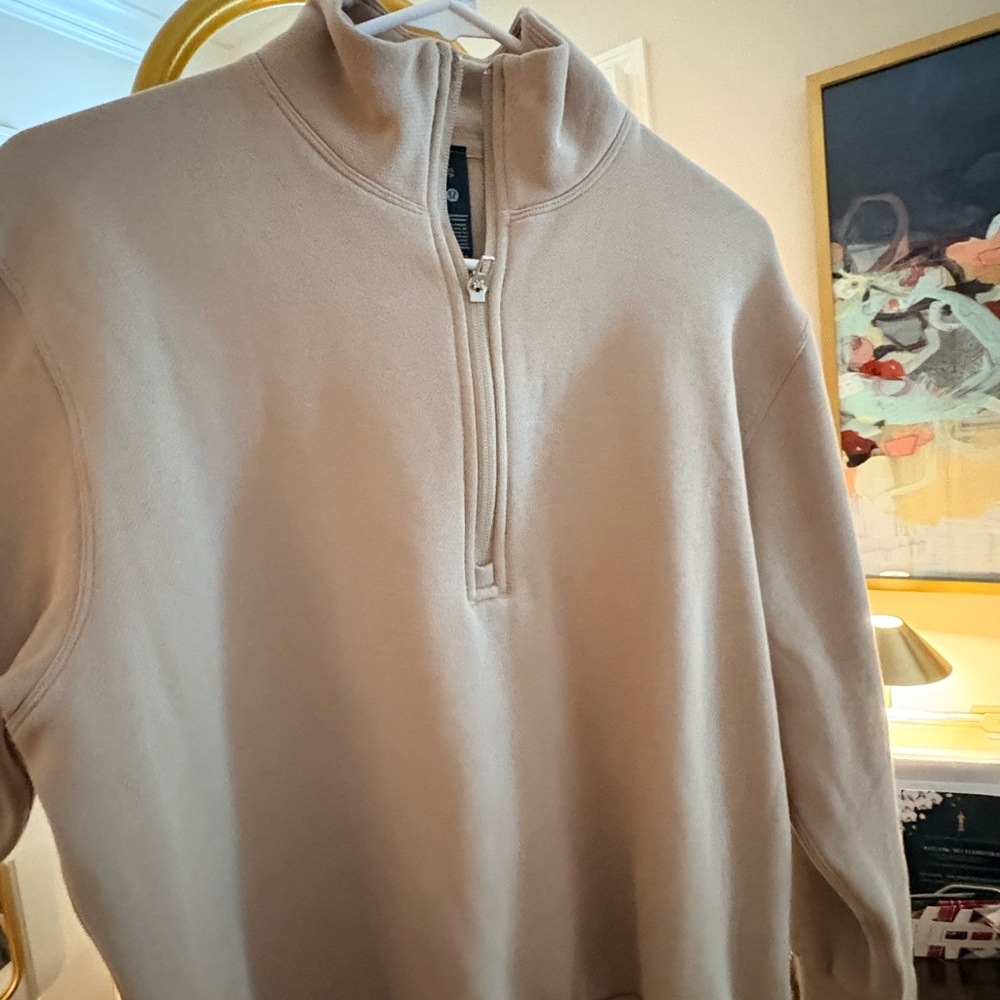 Men's lululemon Steady State Half Zip - Warm Ash Grey - Picture 2 of 5